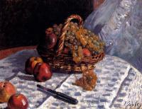 Sisley, Alfred - Still Life, Apples And Grapes